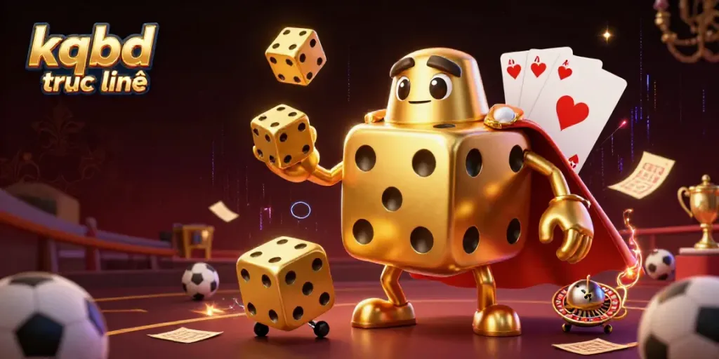 Experience kqbd truc tuyến action with a dynamic cartoon scene featuring sports betting elements.
