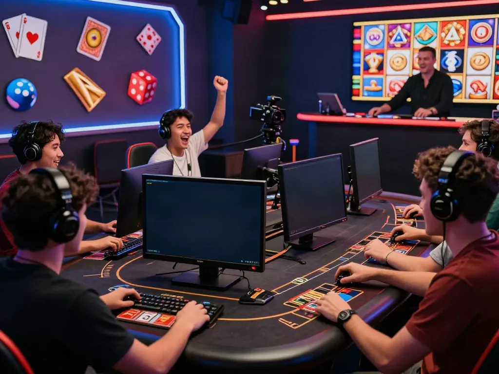 Exciting online gaming scene featuring players and live dealer at five88 casino