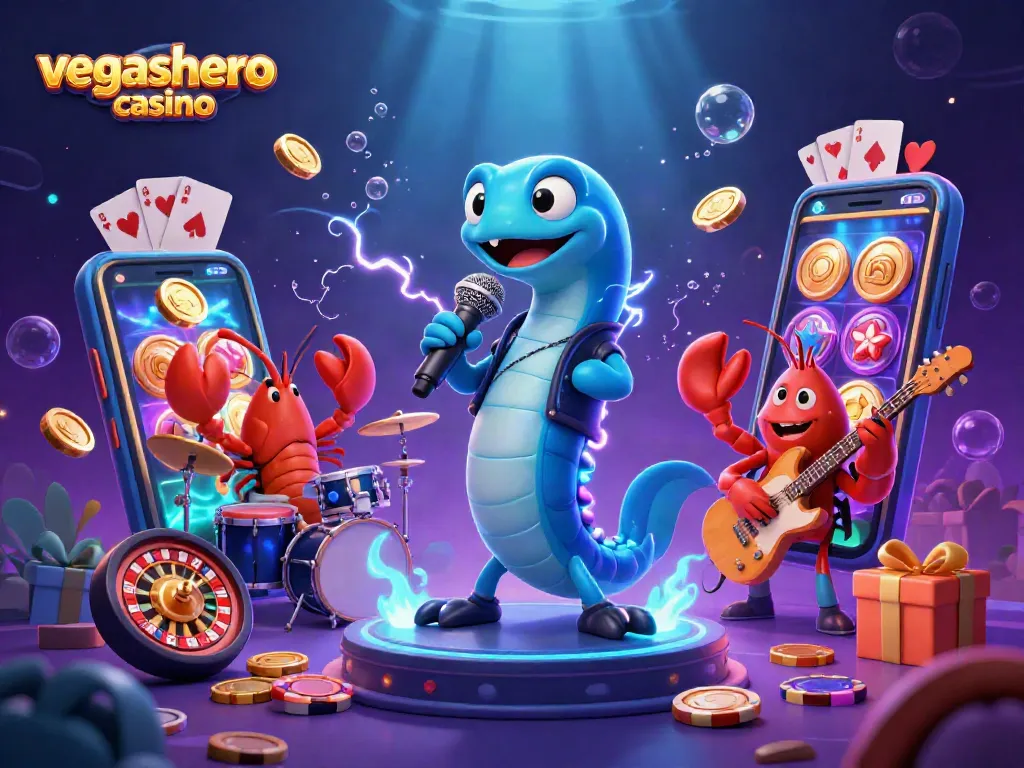 Experience excitement at vegashero casino with colorful slot games and a lively underwater performance.