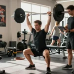 Prime Pharma Steroiden enhancing muscle growth through effective training in a modern gym.