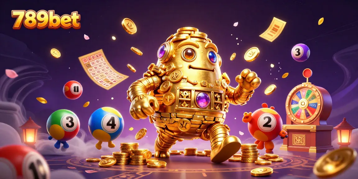 Engage with the dynamic world of 789bet, where golden golems, lottery elements, and vibrant casino excitement collide.