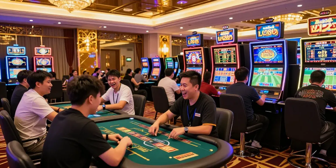Exciting gaming atmosphere at LC88 casino, showcasing players enjoying live games.