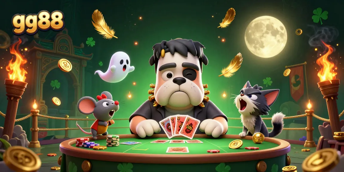 Engage with exciting gaming at gg88 featuring a vibrant illustration of a casino scene.