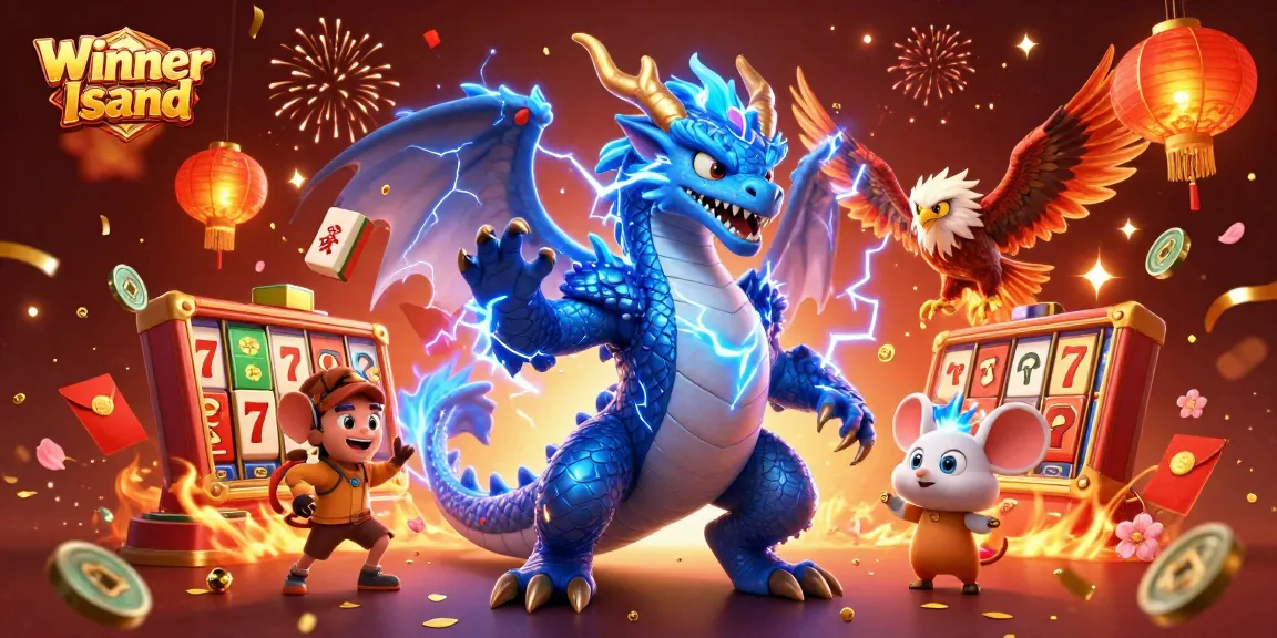 Experience thrilling gameplay at Winner Island casino, featuring electrifying characters and vibrant gaming elements.