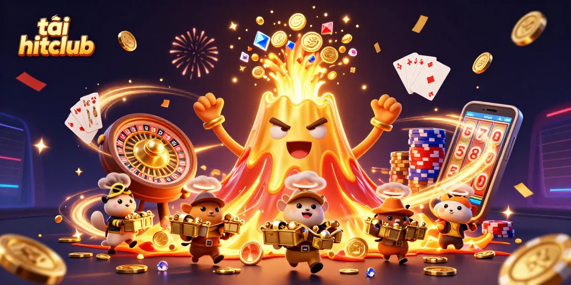 Experience the thrill as you tải hitclub and win big with vibrant casino elements in a dynamic gaming showcase.