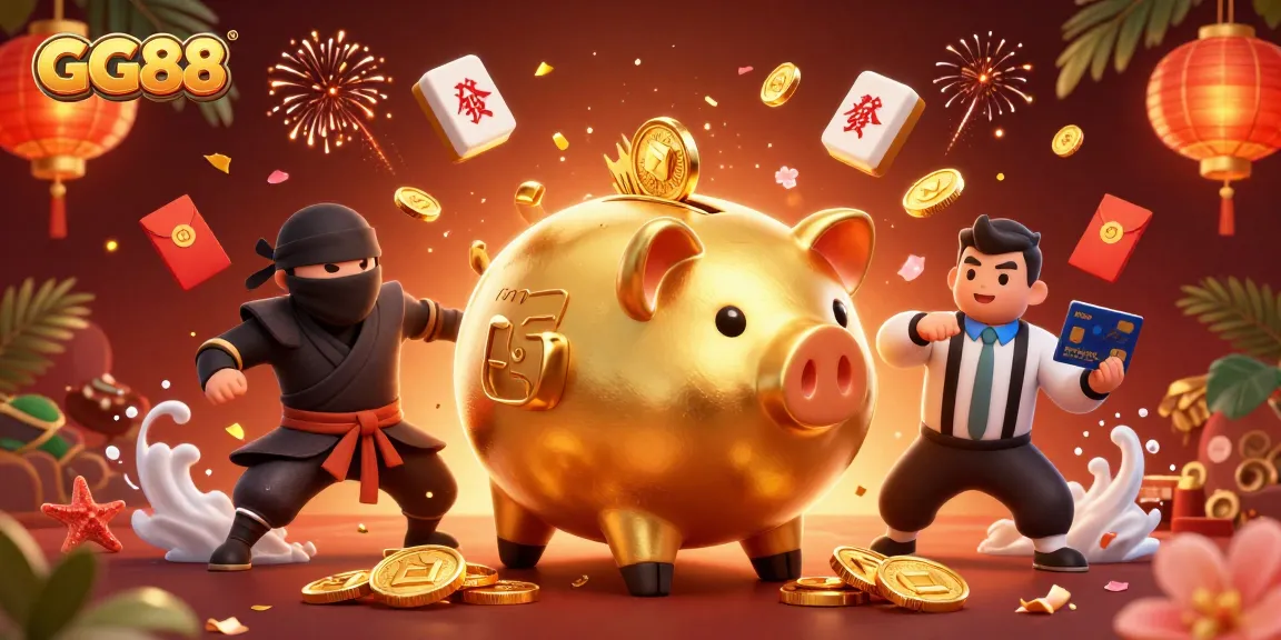 Experience the excitement of GG88 with dynamic casino elements and vibrant characters in 3D.