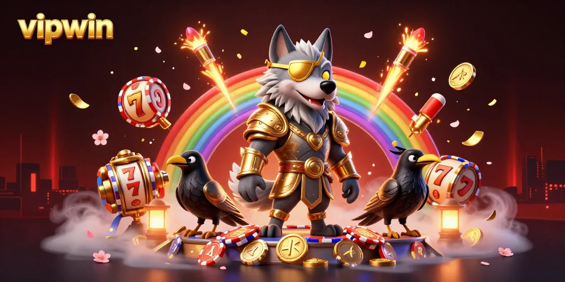 Play exciting games at vipwin with the Norse-inspired Odin and his ravens amidst casino elements.