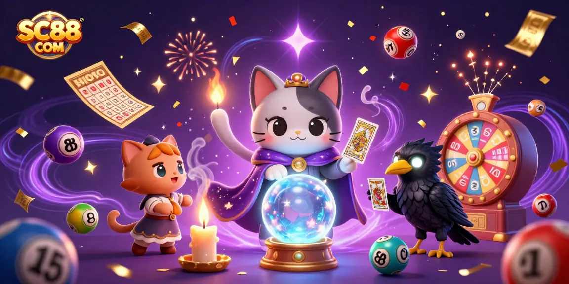 Engage with exciting lottery action at SC88 COM featuring vibrant characters and game elements.