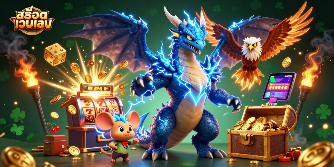 Spin the massive slot machine with สล็อตเว็บตรง while enjoying thrilling wins in a vibrant casino scene.