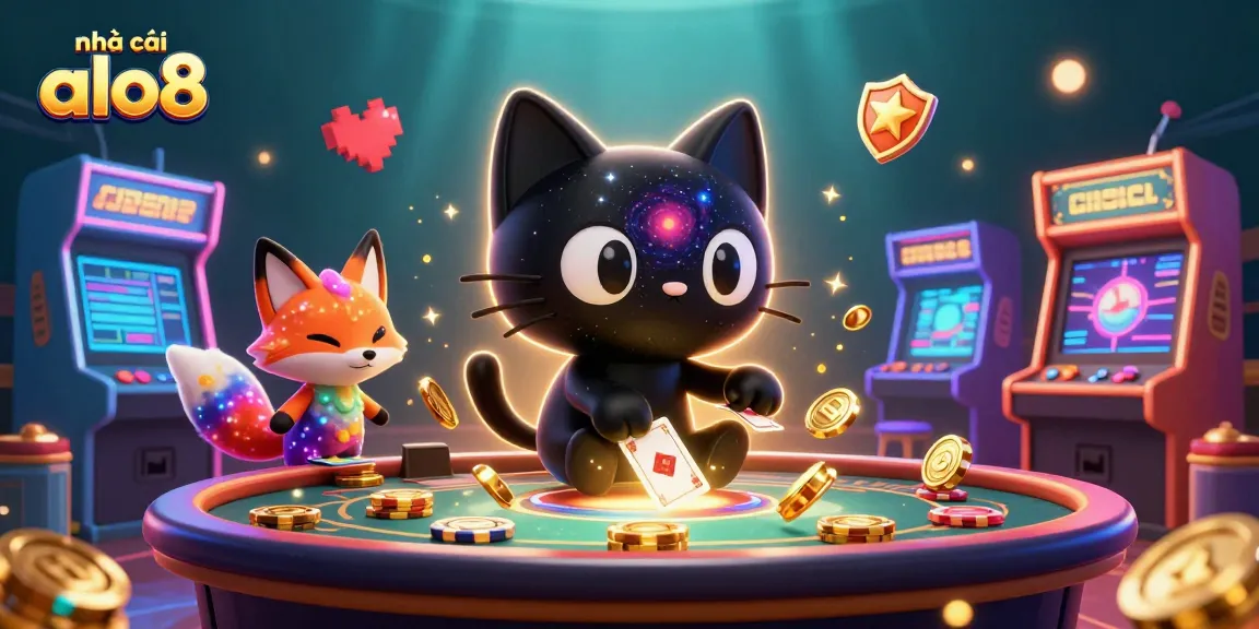 Experience thrilling gameplay action at nhà cái alo8 with engaging casino elements and colorful characters.