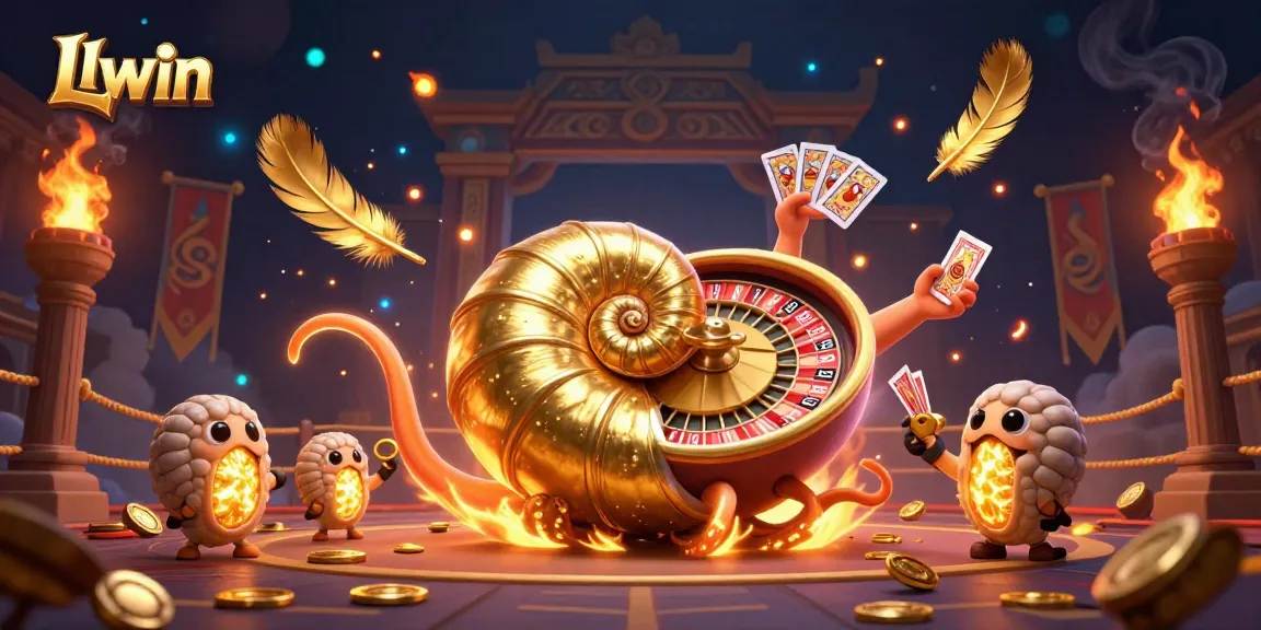 Engage with dynamic Llwin casino games, featuring an ancient giant nautilus and glowing ammonite fossils