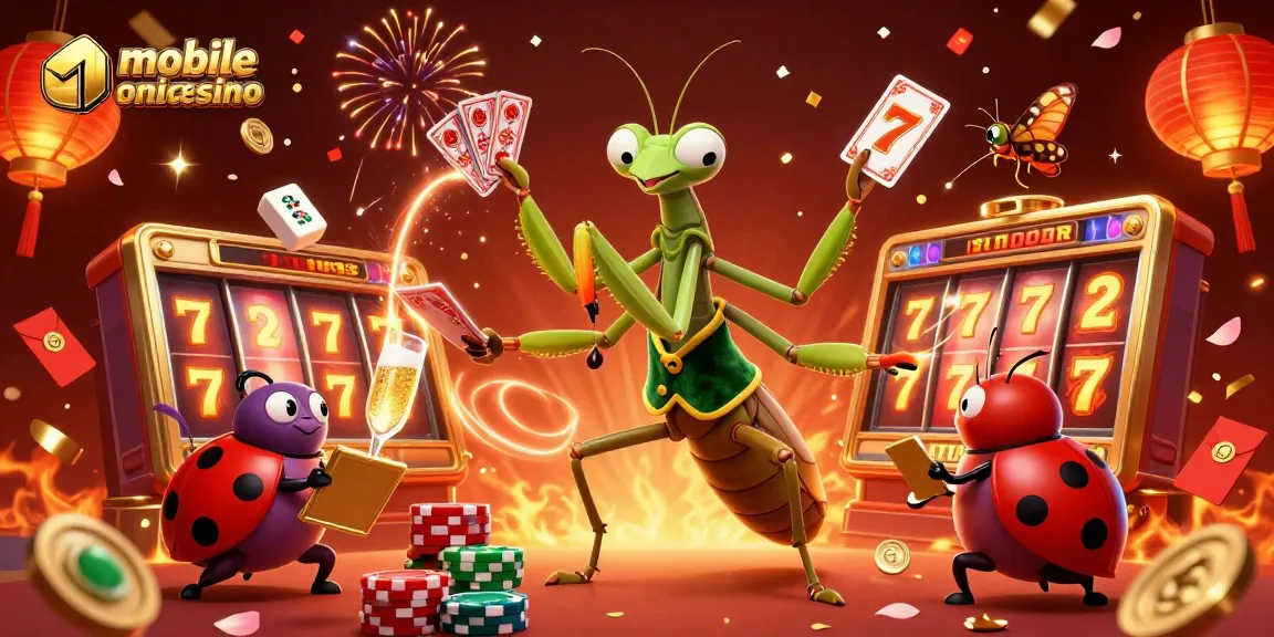 Experience the excitement of a mobile online casino with vibrant 3D characters and gaming elements in action.