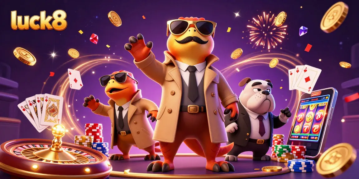 Bet big with luck8 as three raptors cleverly disguise themselves to enter a VIP casino lounge.